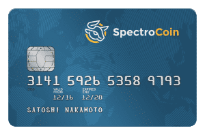 spectrocoin debit card blauw